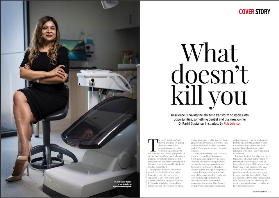 Dr Rashi Gupta Bite Magazine Story Page 22-23