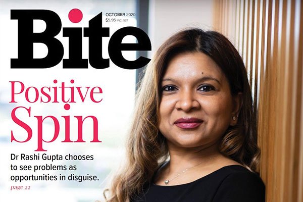 dr rashi gupta bite magazine story in the media banner dentist norlane geelong