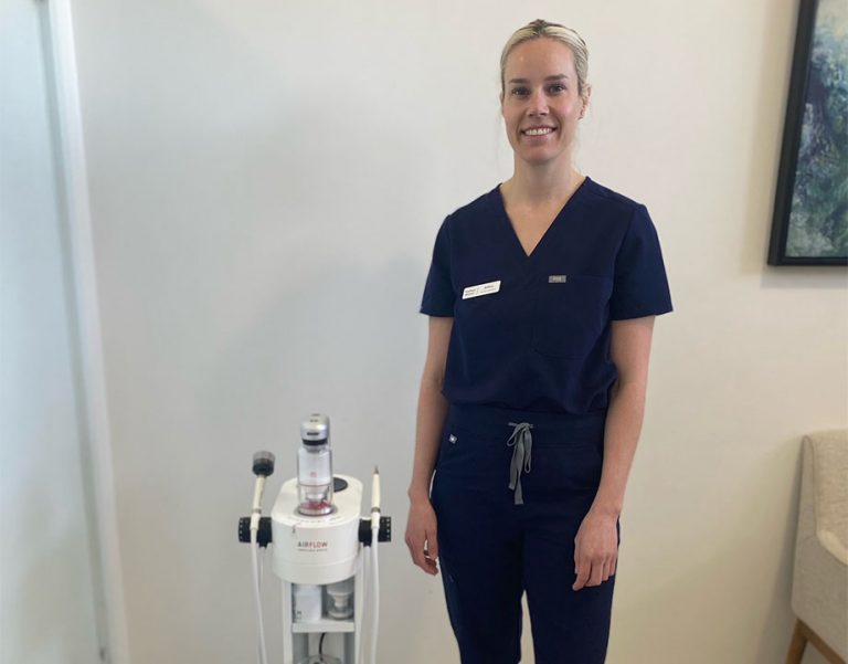 abbey-with-the-airflow-machine-dentist-norlane-geelong